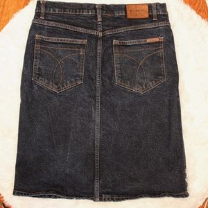 Vintage Calvin Klein Denim Skirt